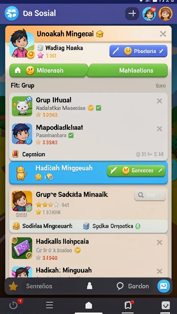 7game - Tampilan menu yang user-friendly dan intuitif.