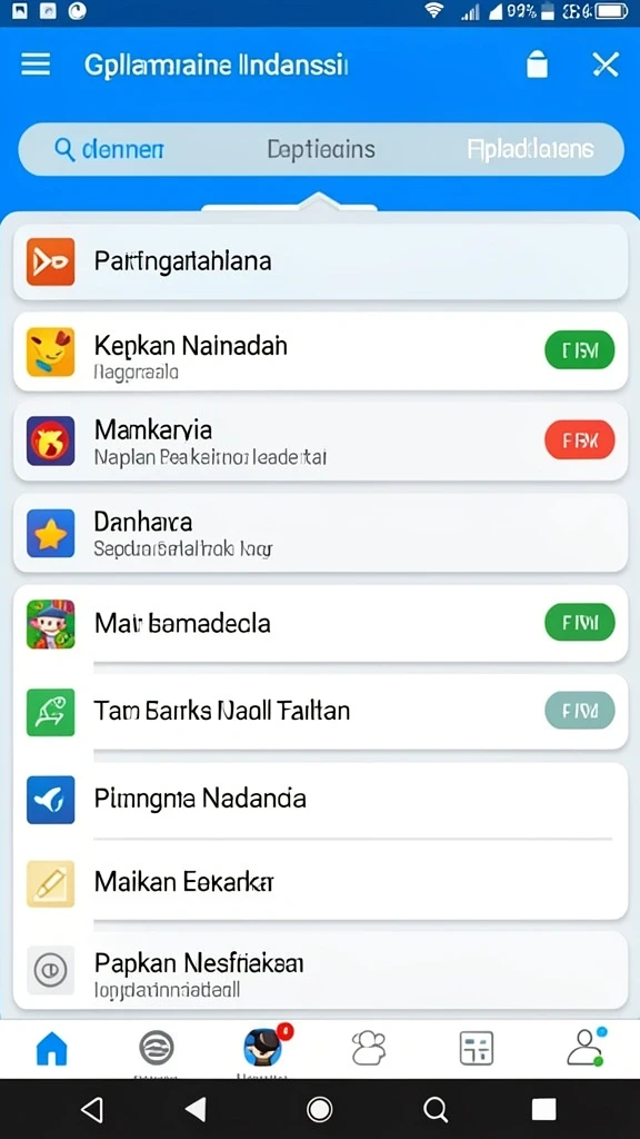 888r - Tampilan utama yang menarik pada aplikasi 888R.