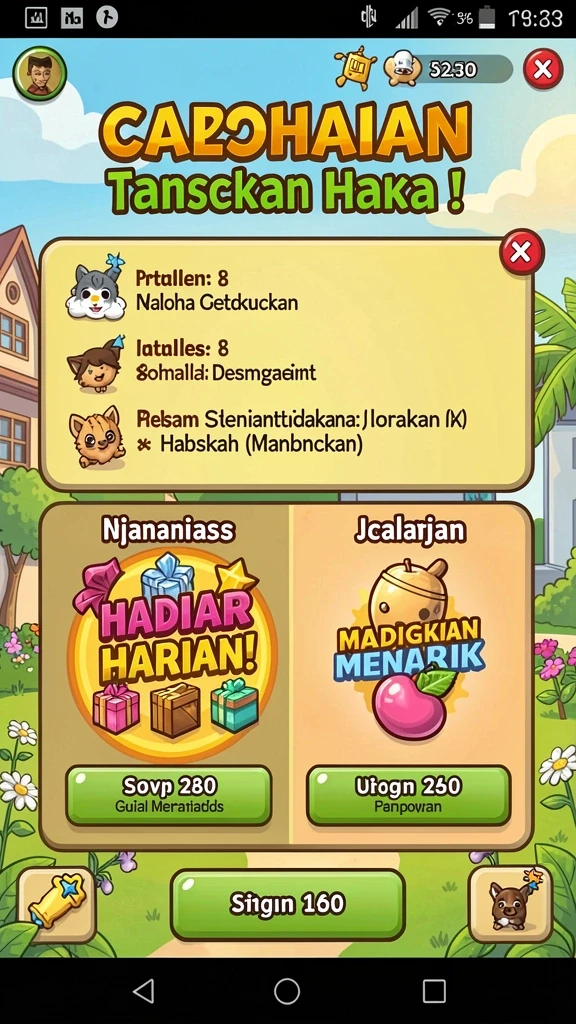 a200m - Tampilan awal yang menarik dan intuitif.