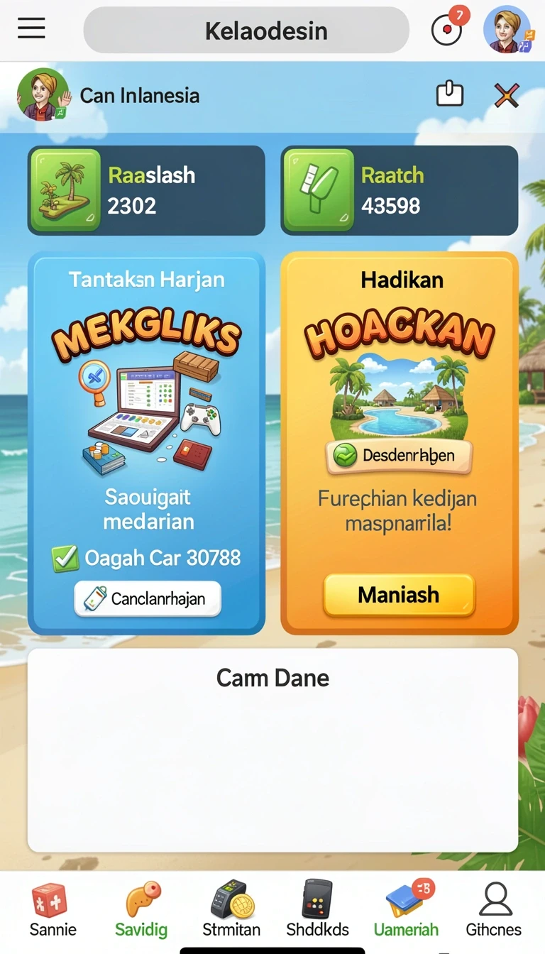 dewa1000 - Tampilan antarmuka yang ramah pengguna.