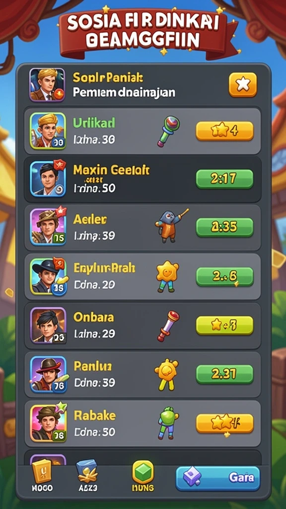 fungame777 - Screenshot dari fitur multiplayer yang interaktif.