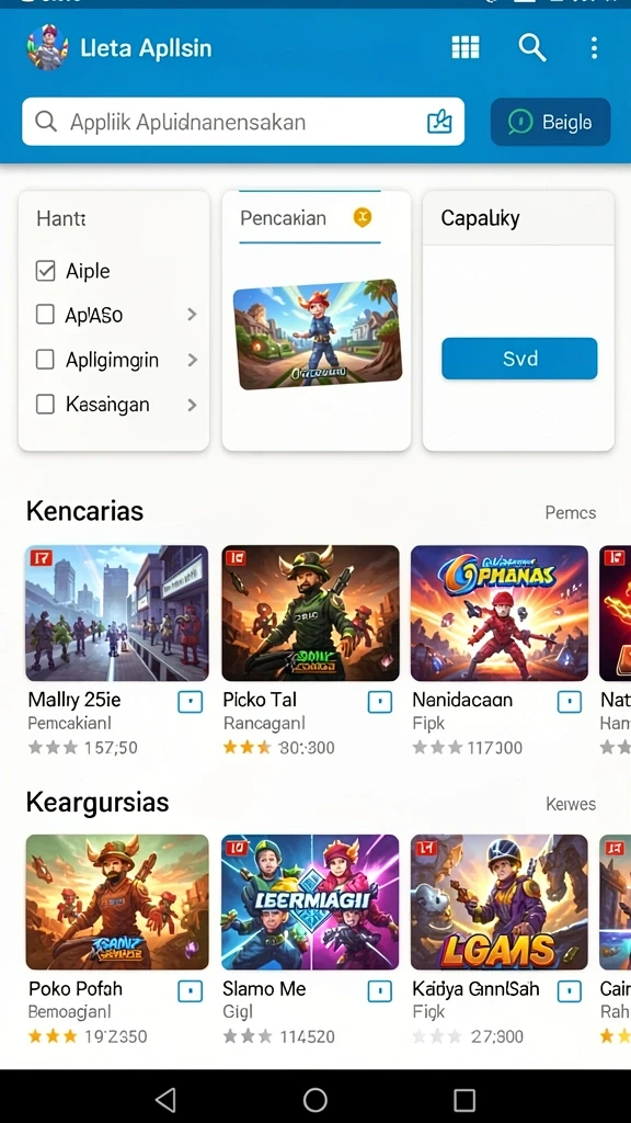 kokitoto - Tampilan awal game yang menarik dan penuh warna.