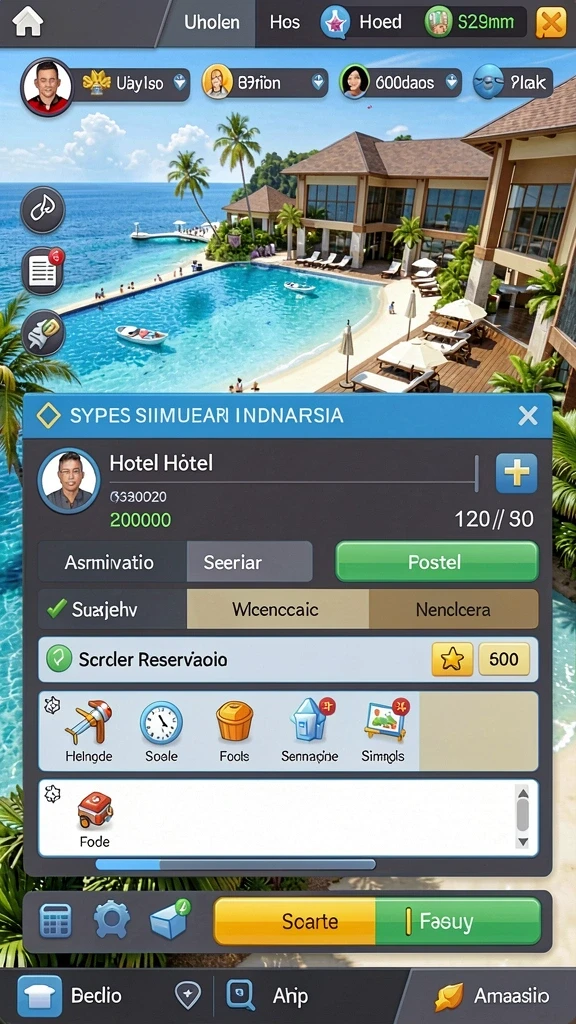 rp777 - Tampilan antarmuka yang menarik dan sederhana.
